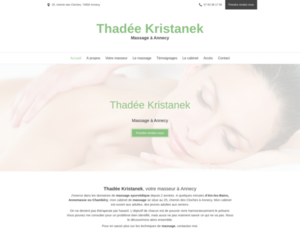 Thadée Kristanek Annecy, Massage