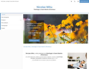 Nicolae Mihu Saint-Martin-d'Estréaux, Psychothérapeute
