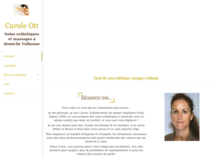 Carole Ott Valbonne, Institut de beauté, Massage