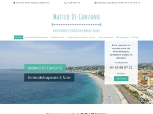 Matteo Di Canzano Nice, Cabinet de kinésithérapie
