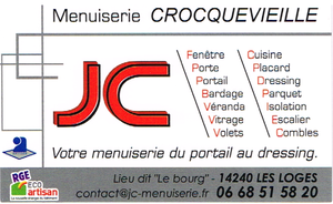 JC Menuiserie Crocquevieille Loges, Entreprise de menuiserie, Menuisier, Menuisier ebeniste, Menuisier poseur