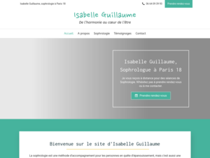 Isabelle Guillaume Paris 18, Sophrologue