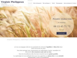Virginie Phelippeau Solliès-Toucas, Sophrologue