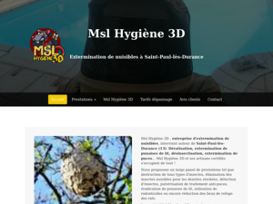 Msl Hygiène 3D Saint-Paul-lès-Durance, Désinsectisation