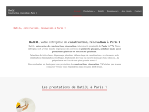 Bati3L Pierre-Levée, Construction, Artisan plombier