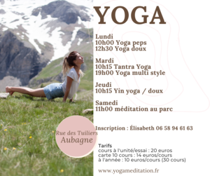 yoga meditation Aubagne, Cours de yoga