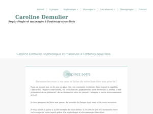 Caroline Demulier Fontenay-sous-Bois, Sophrologue, Massage, Massage relaxation