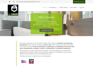 FAE Concept Nyons, Climatisation, Climatisation, Dépannage électrique, Dépannage plomberie, Installateur pompe à chaleur
