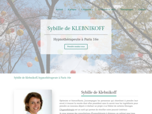 Sybille de KLEBNIKOFF Paris 16, Hypnothérapeute