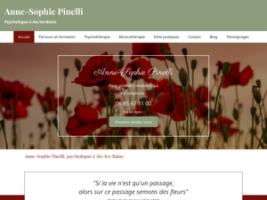 Anne-Sophie  Pinelli Aix-les-Bains, Psychothérapeute, Musicothérapeute