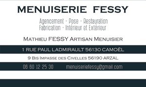 Menuiserie Fessy Camoël, Menuiserie