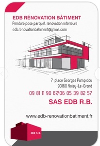 EDB - Rénovation Bâtiment Noisy-le-Grand, Artisan peintre, Pose de parquet