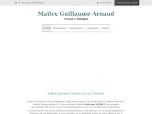 Guillaume Arnaud Avocat Bobigny, Avocat