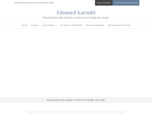 Edouard Karoubi Paris 16, Centre de gériatrie