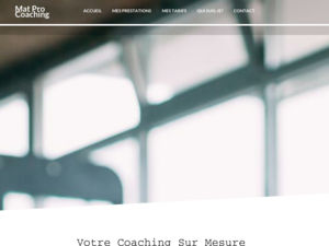 MatProCoaching Rouvres-en-Plaine, Coach sportif, Coaching