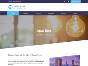Opus Elec Paris 15, Artisan électricien, Chauffage dépannage, Dépannage électrique, Domotique