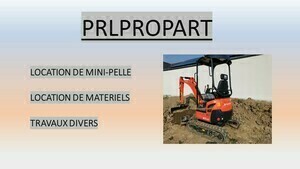 PRLPROPART - Location de mini-pelle et de matériels de chantier Le Tour-du-Parc, Professionnel indépendant