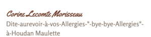 Corine Lecomte Morisseau Bazainville, Kinésiologue