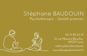 Stéphane Baudouin Lyon, Psychothérapeute, Thérapeute