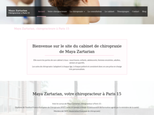 Maya Zartarian chiropracteur Paris 7, Chiropracteur