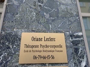 Oriane Leclerc Lyon, Psychothérapeute